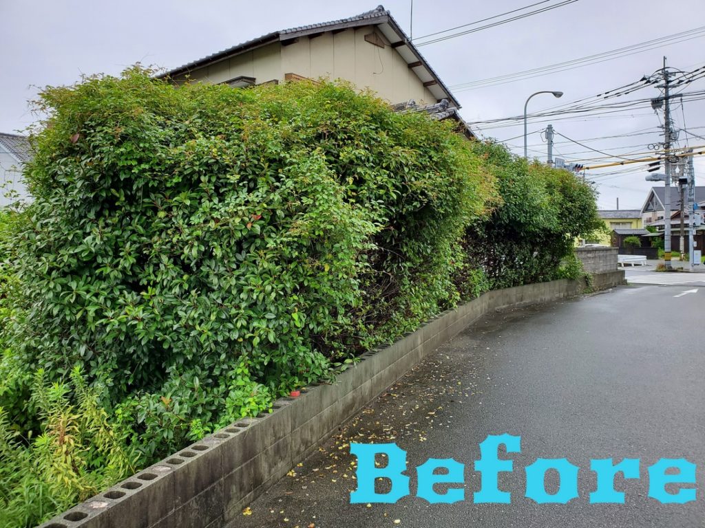 防草シート＋砂利